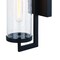 Vaxcel Morgan Park 20-in H 1 Light Black Dusk to Dawn Contemporary Outdoor Wall Lantern Clear Glass T0604 - alternate 2